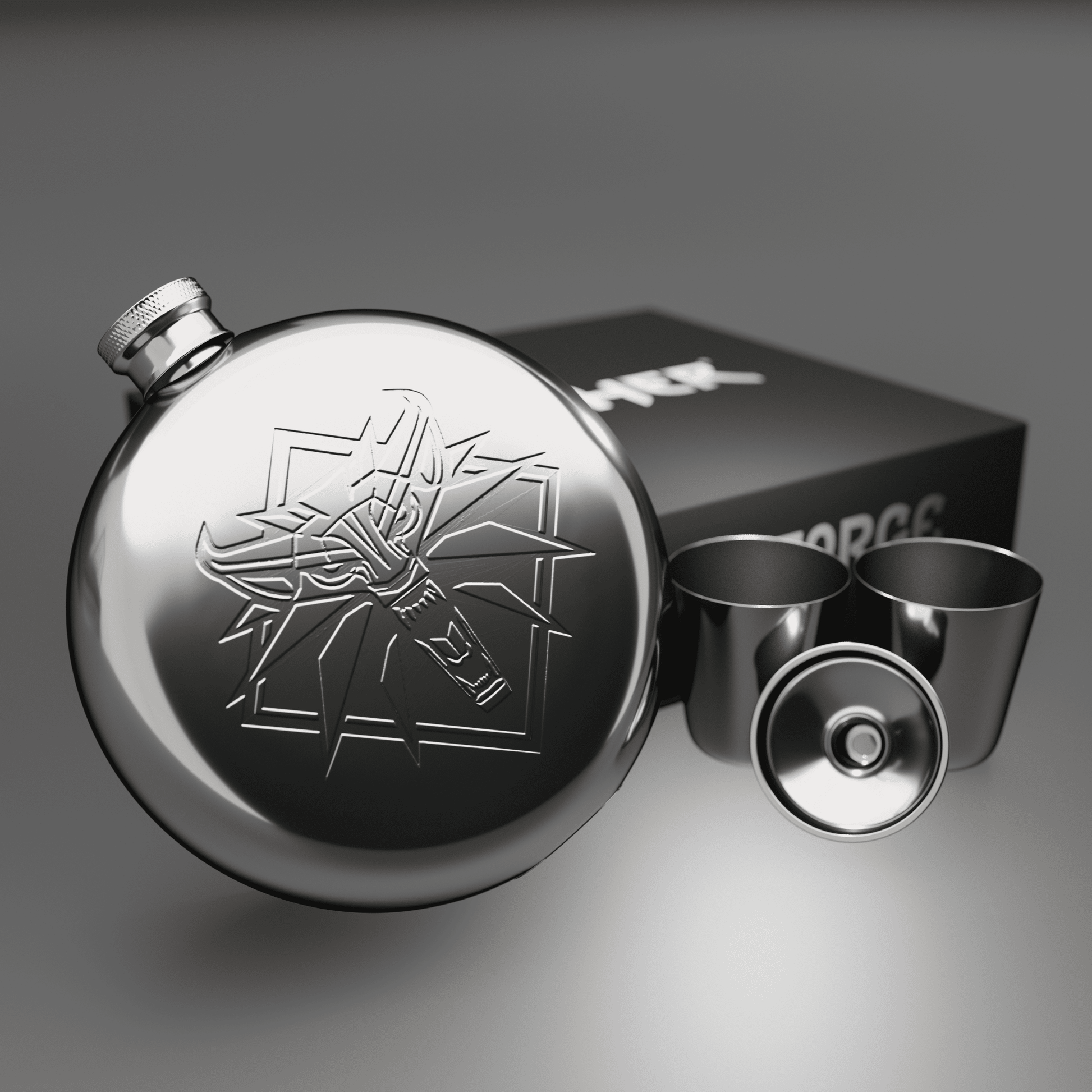 The Witcher Hip Flask Gift Set - Longshot Tactical