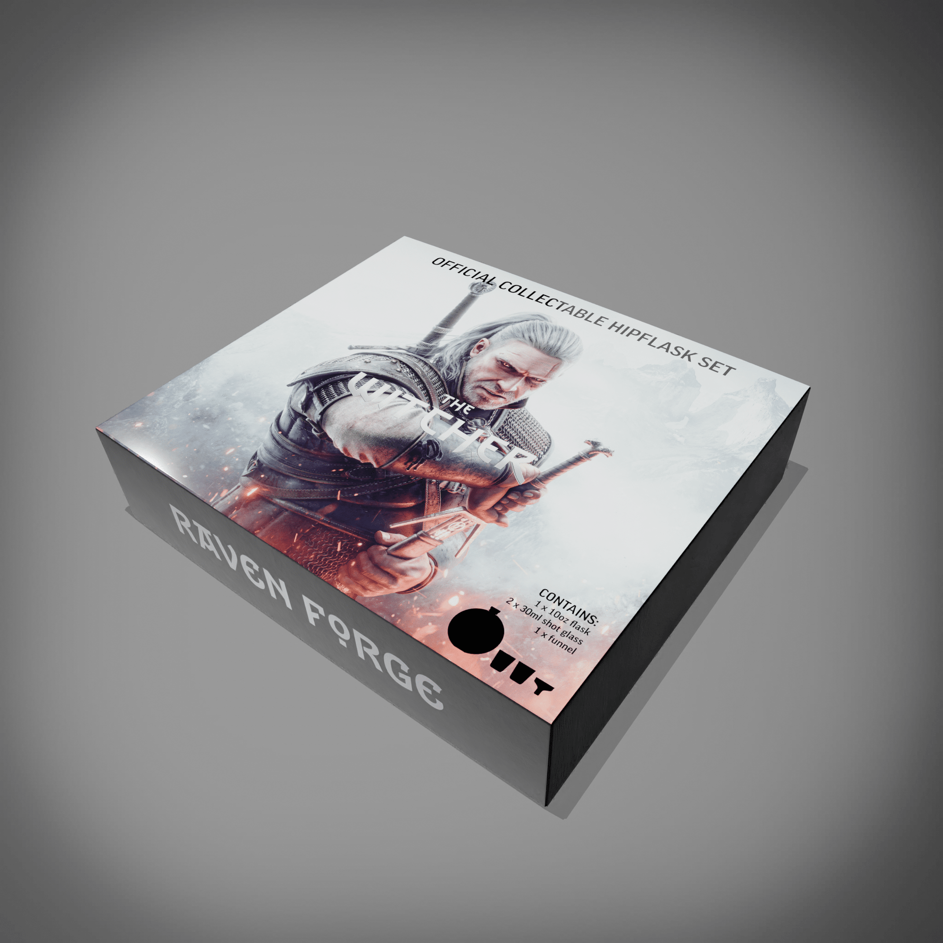 The Witcher Hip Flask Gift Set - Longshot Tactical