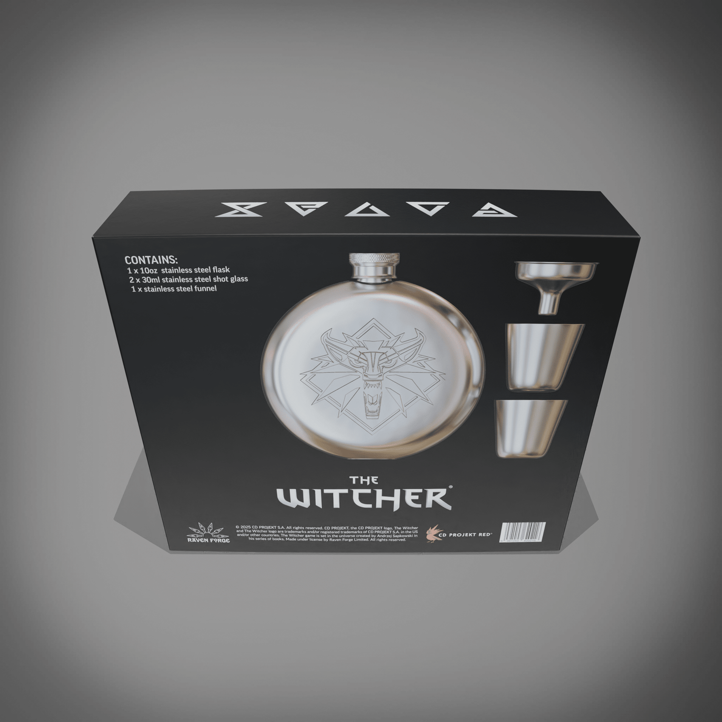 The Witcher Hip Flask Gift Set - Longshot Tactical