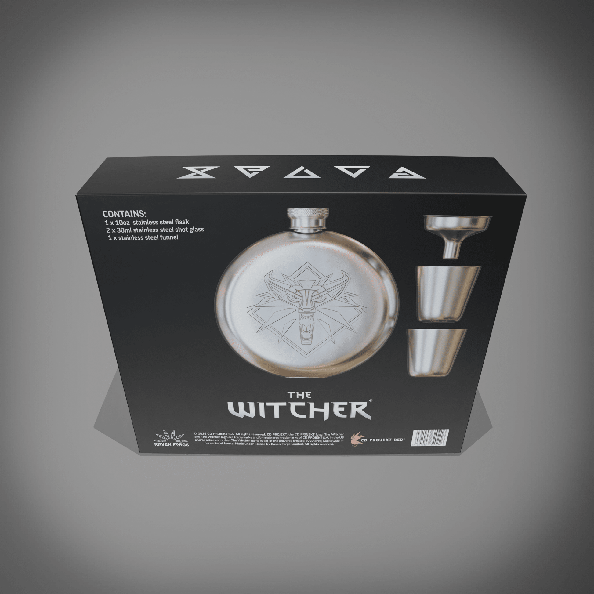 The Witcher Hip Flask Gift Set - Longshot Tactical