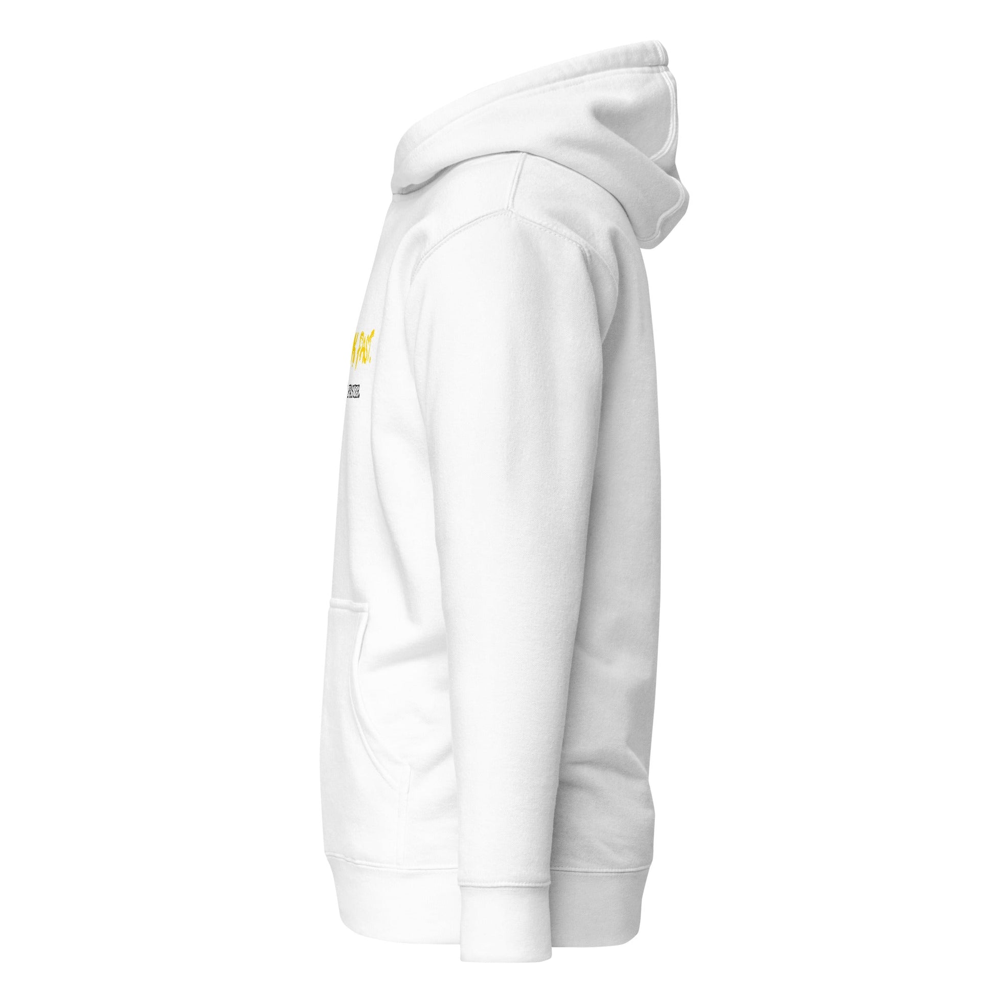 Think Fast Move Faster Mens Hoodie - White - Longshot Tactical