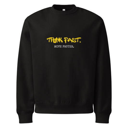 Think Fast Move Faster Mens Oversized heavyweight sweatshirt - Longshot Tactical