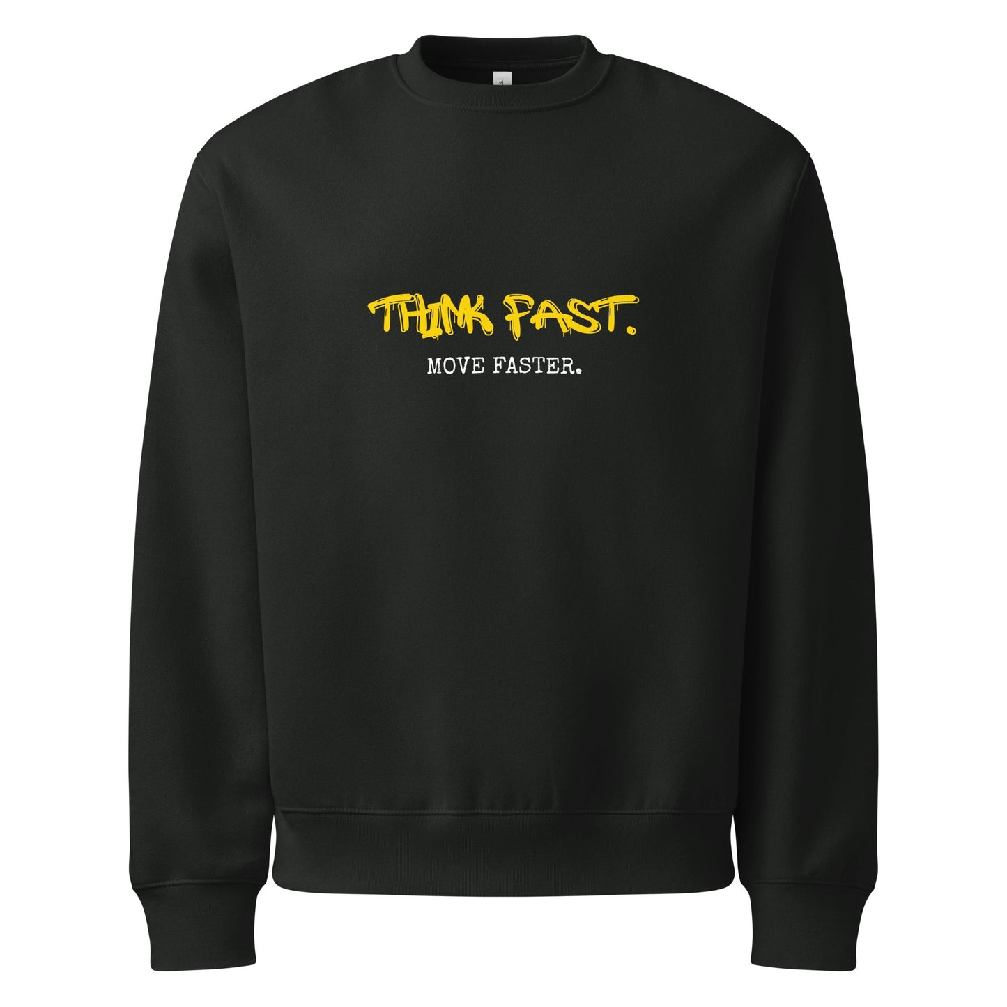 Think Fast Move Faster Mens Oversized heavyweight sweatshirt - Longshot Tactical
