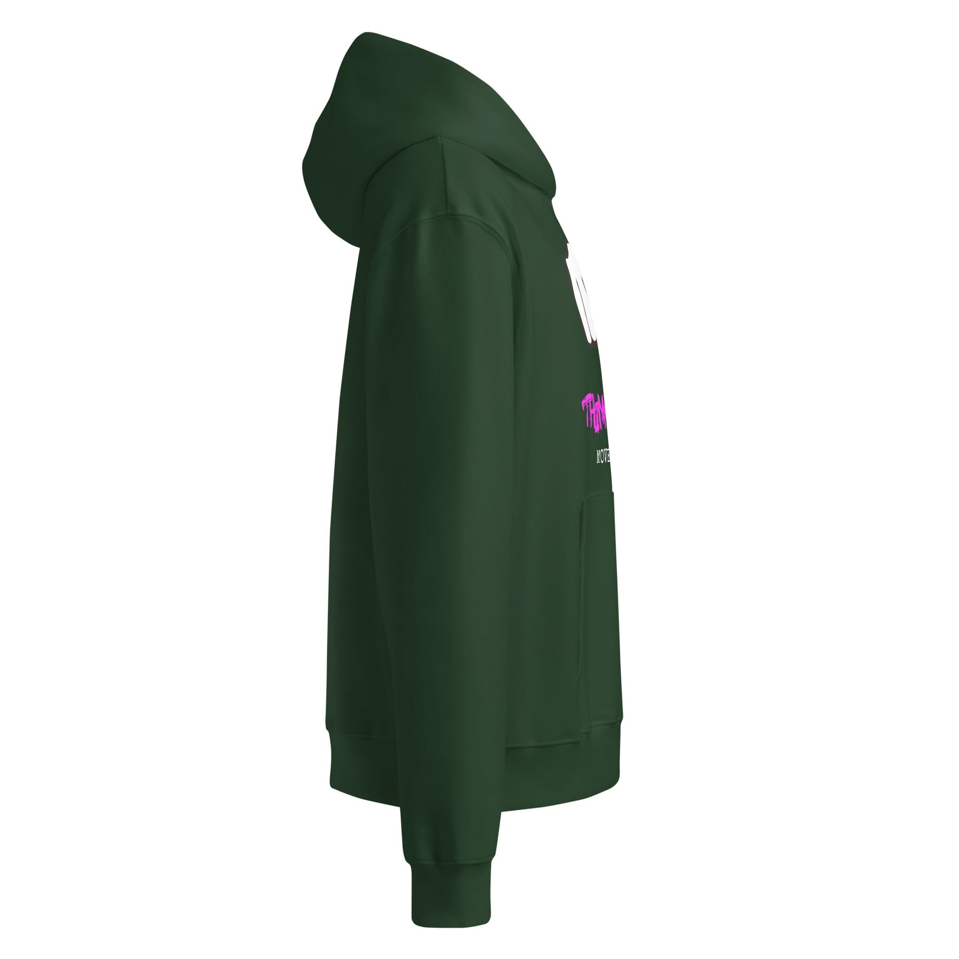 Think Fast Move Faster Oversized Heavyweight Hoodie - Longshot Tactical