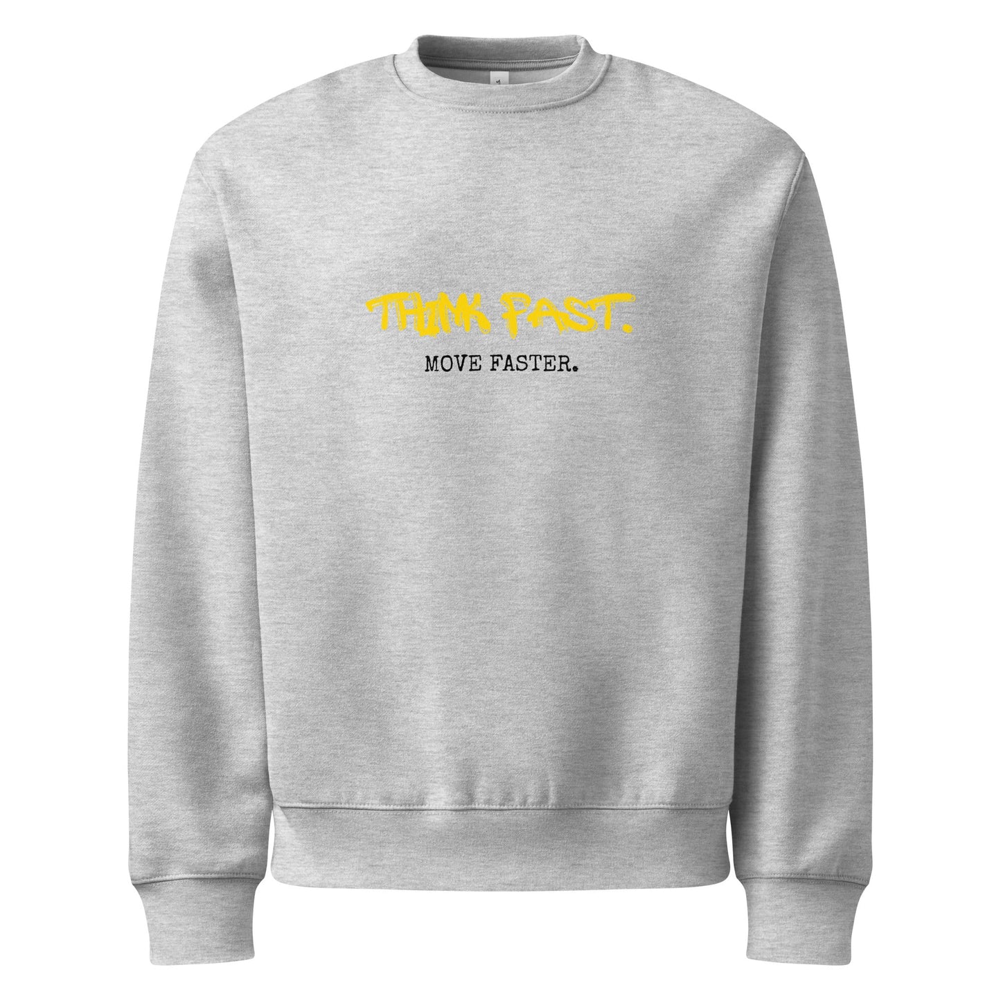 Think Fast Move Faster Oversized heavyweight sweatshirt - various colours - Longshot Tactical