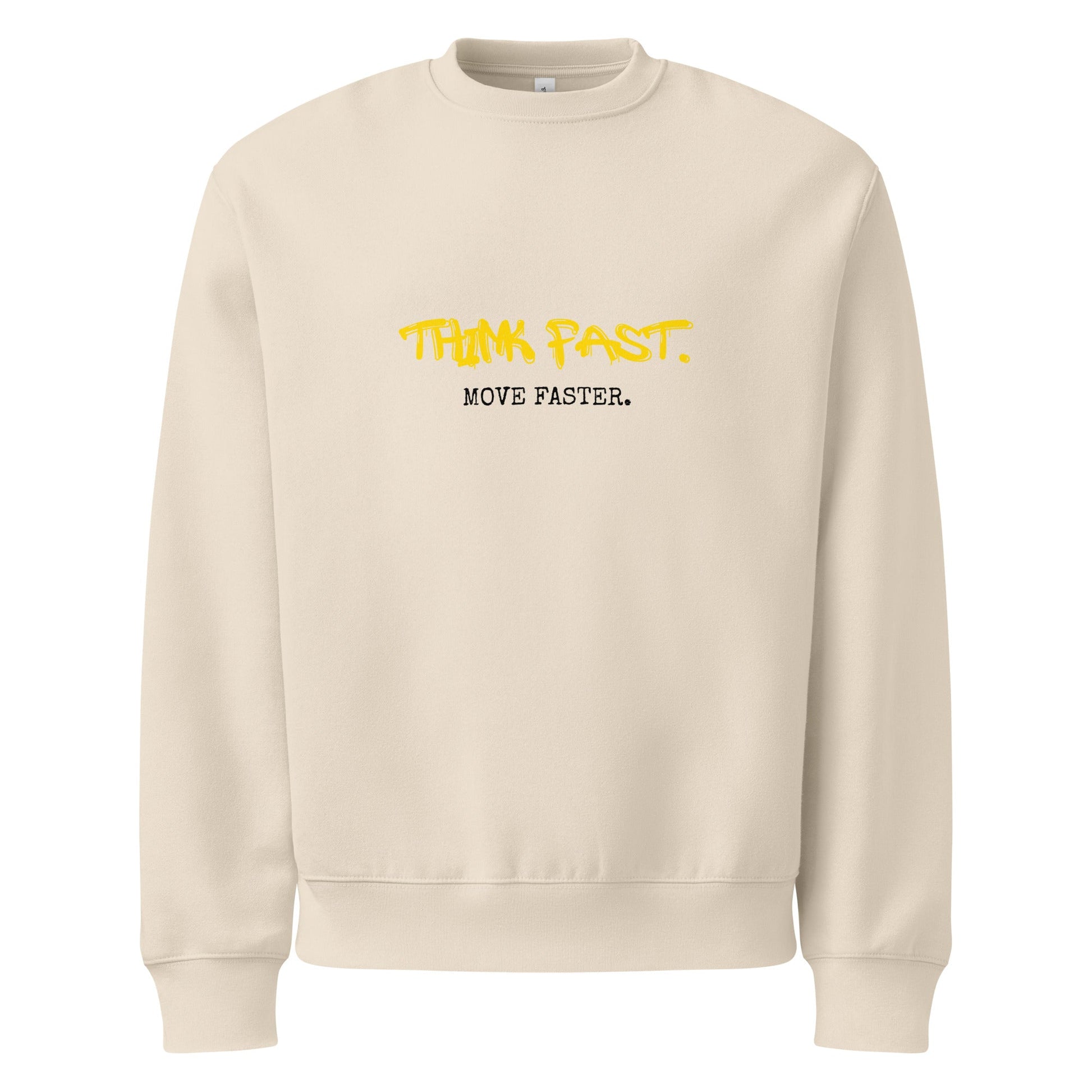 Think Fast Move Faster Oversized heavyweight sweatshirt - various colours - Longshot Tactical