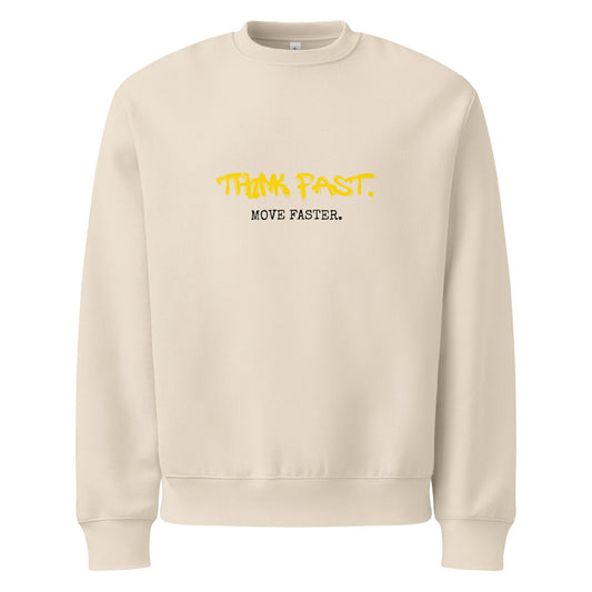 Think Fast Move Faster Oversized heavyweight sweatshirt - various colours - Longshot Tactical