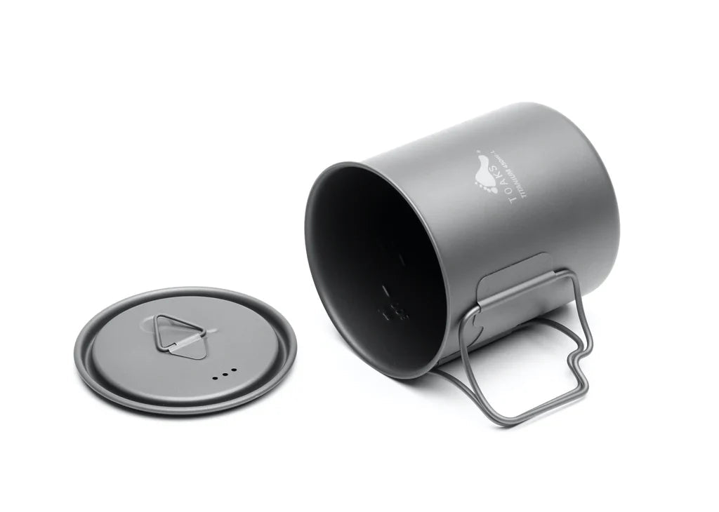 Toaks Light Titanium 450ml Cup with Lid (Ultralight Version) - Longshot Tactical