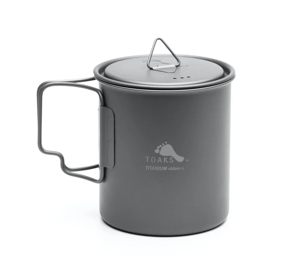 Toaks Light Titanium 450ml Cup with Lid (Ultralight Version) - Longshot Tactical