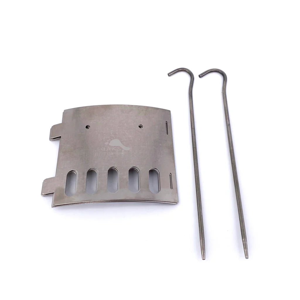 Toaks Tistand Titanium Alcohol Stove Dual Stand and Windscreen - Longshot Tactical