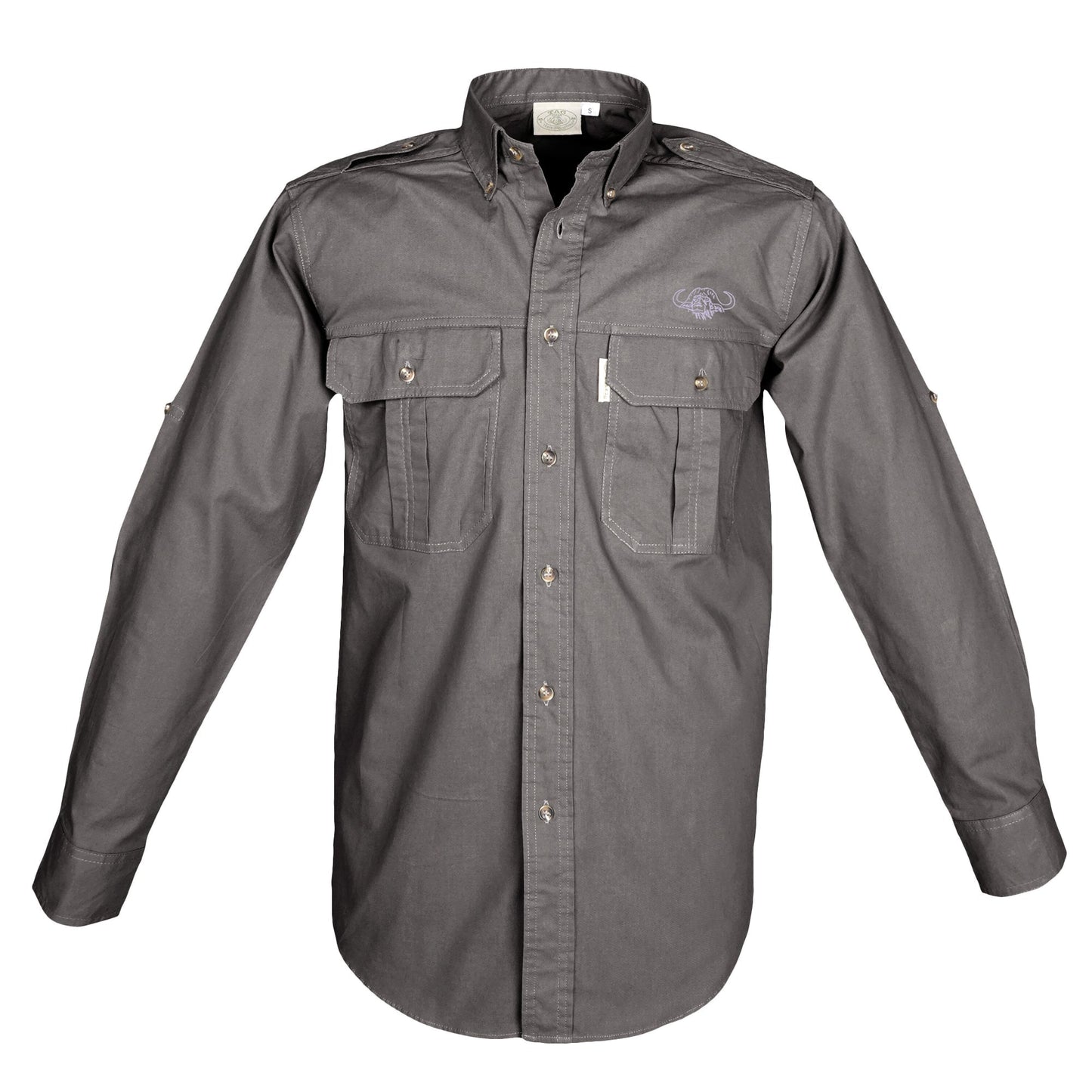 Trail Shirt for Men with Embroidered Buffalo Logo - L/Sleeve - Longshot Tactical