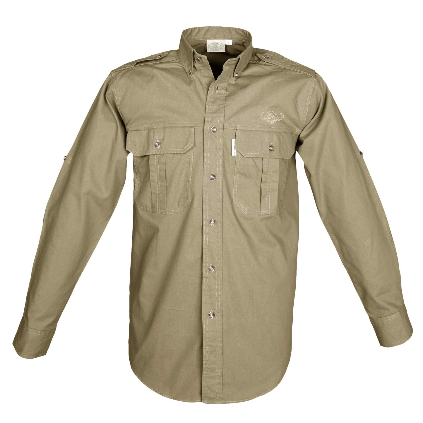 Trail Shirt for Men with Embroidered Buffalo Logo - L/Sleeve - Longshot Tactical
