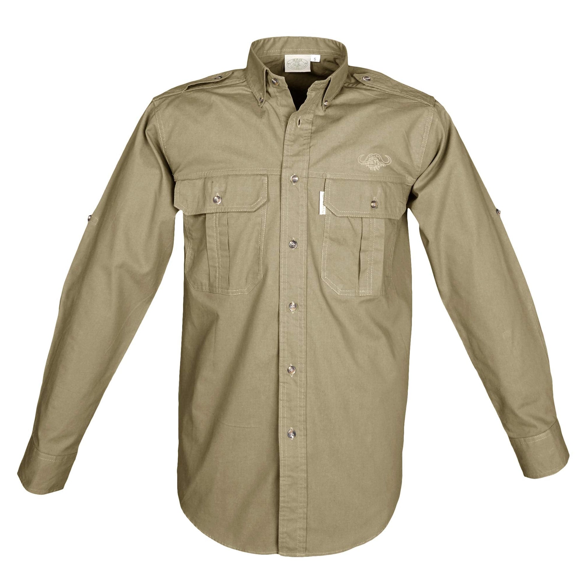 Trail Shirt for Men with Embroidered Buffalo Logo - L/Sleeve - Longshot Tactical
