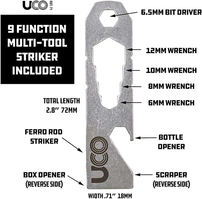UCO Survival Fire Starter Black - Longshot Tactical