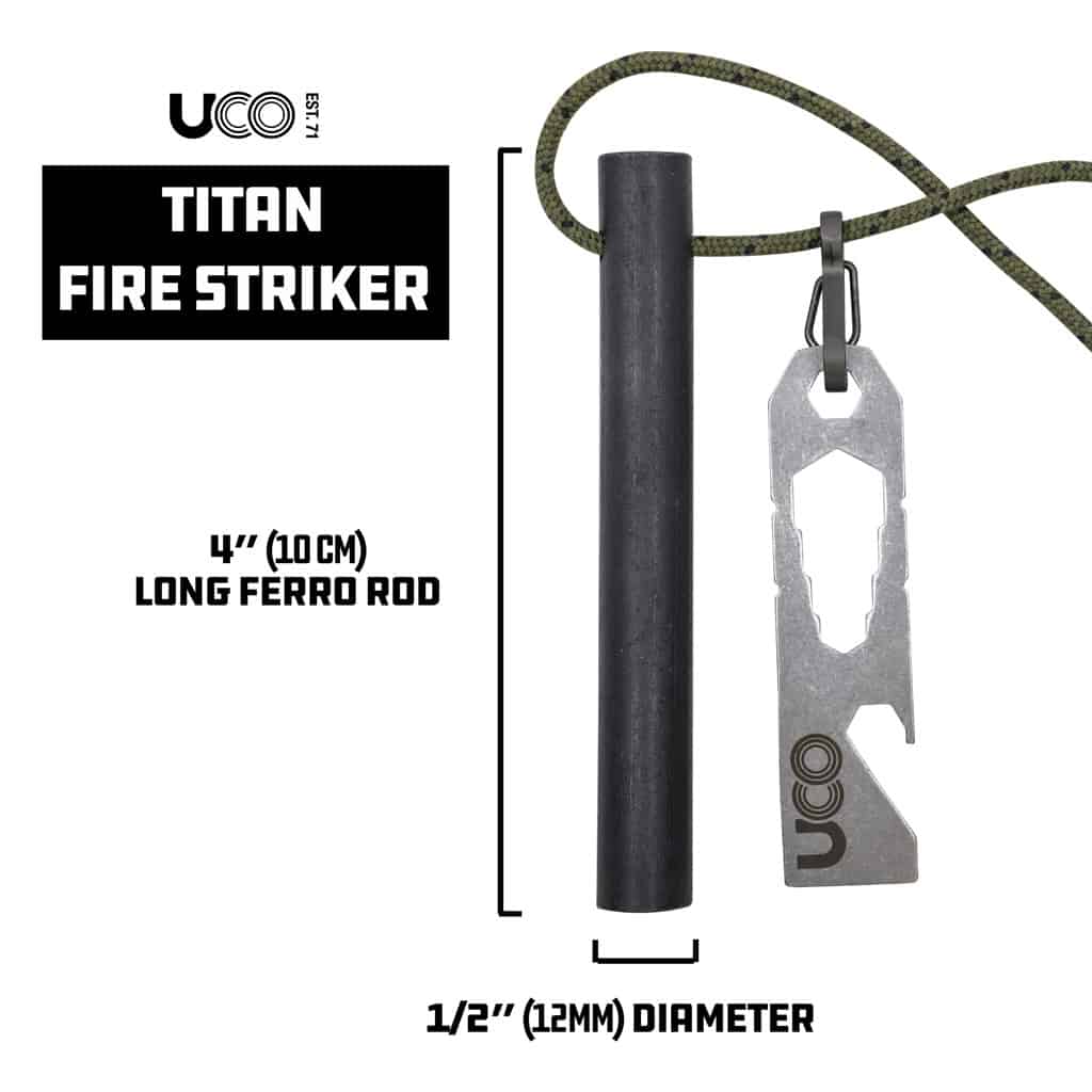 UCO Titan Fire Striker Ferro Rod - Longshot Tactical