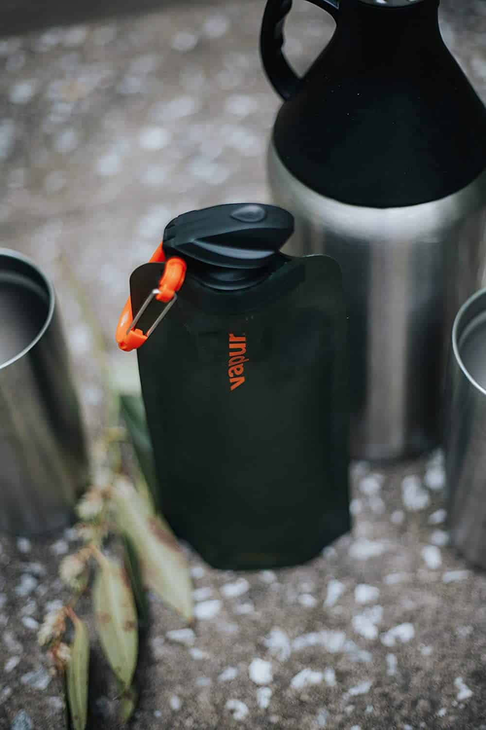 Vapur Wide Mouth 1.0L Folding Water Bottle (Various Colours) - Longshot Tactical