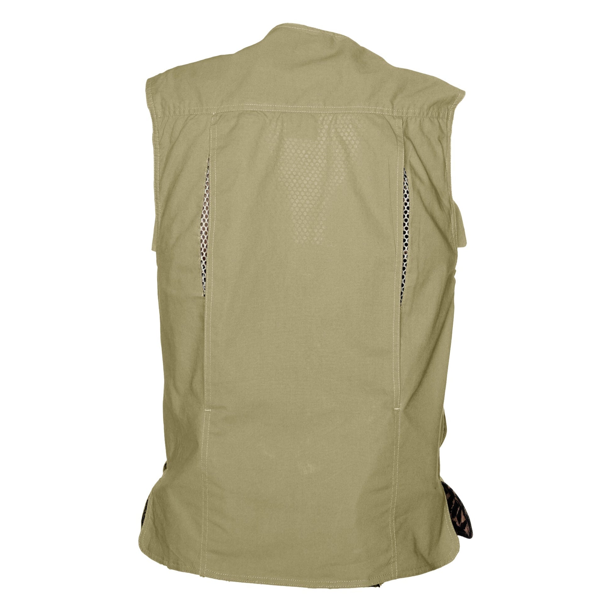 Vent Back Livingstone Vest for Men - Khaki - Longshot Tactical