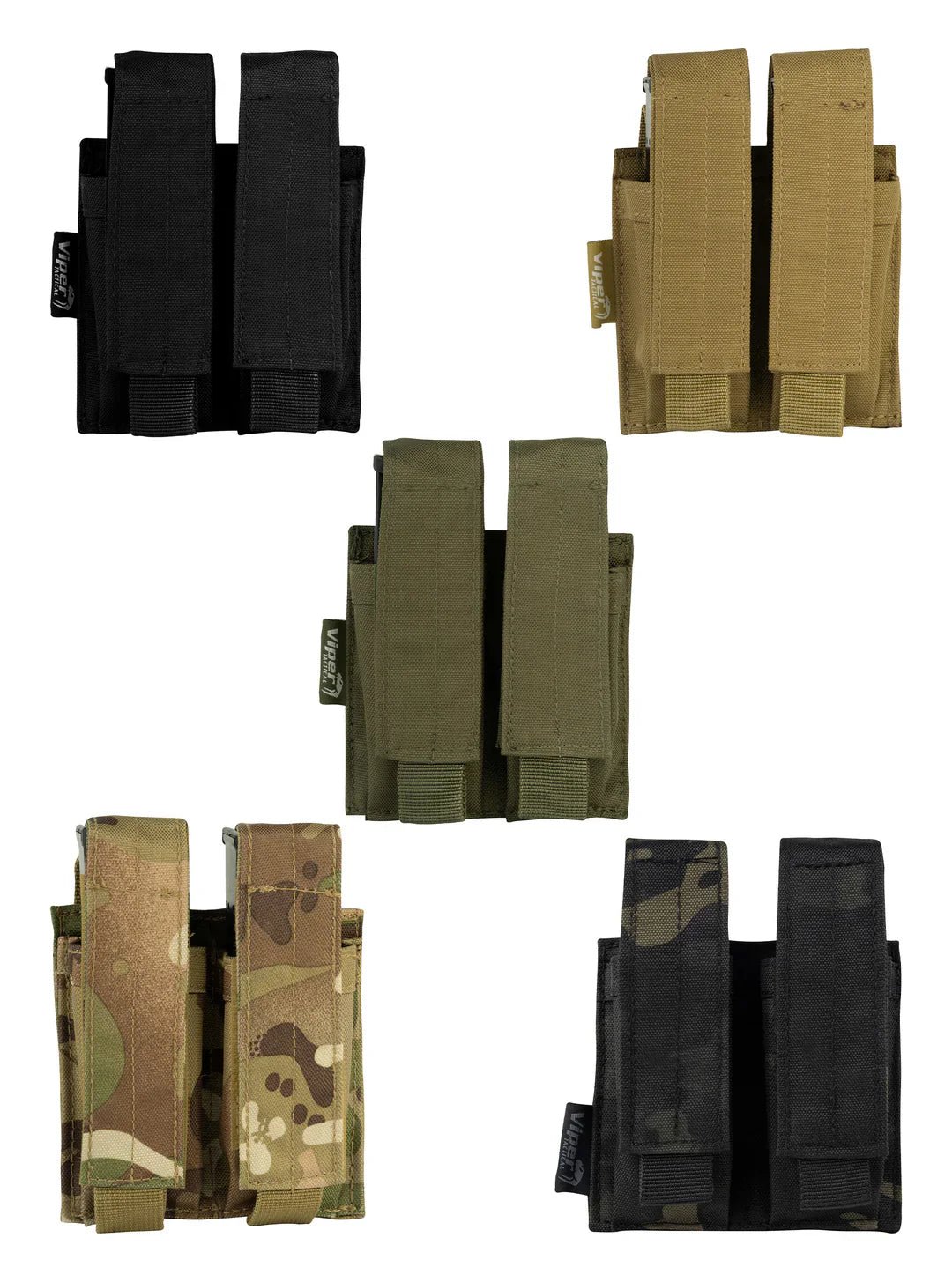 Viper Tactical Double Pistol Mag Pouch (Various Colours) - Longshot Tactical