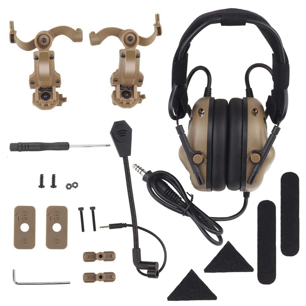 WBD Gen 5 Noise Reduction & Sound Pickup Headset (With Adapter) (Various Colours) - Longshot Tactical
