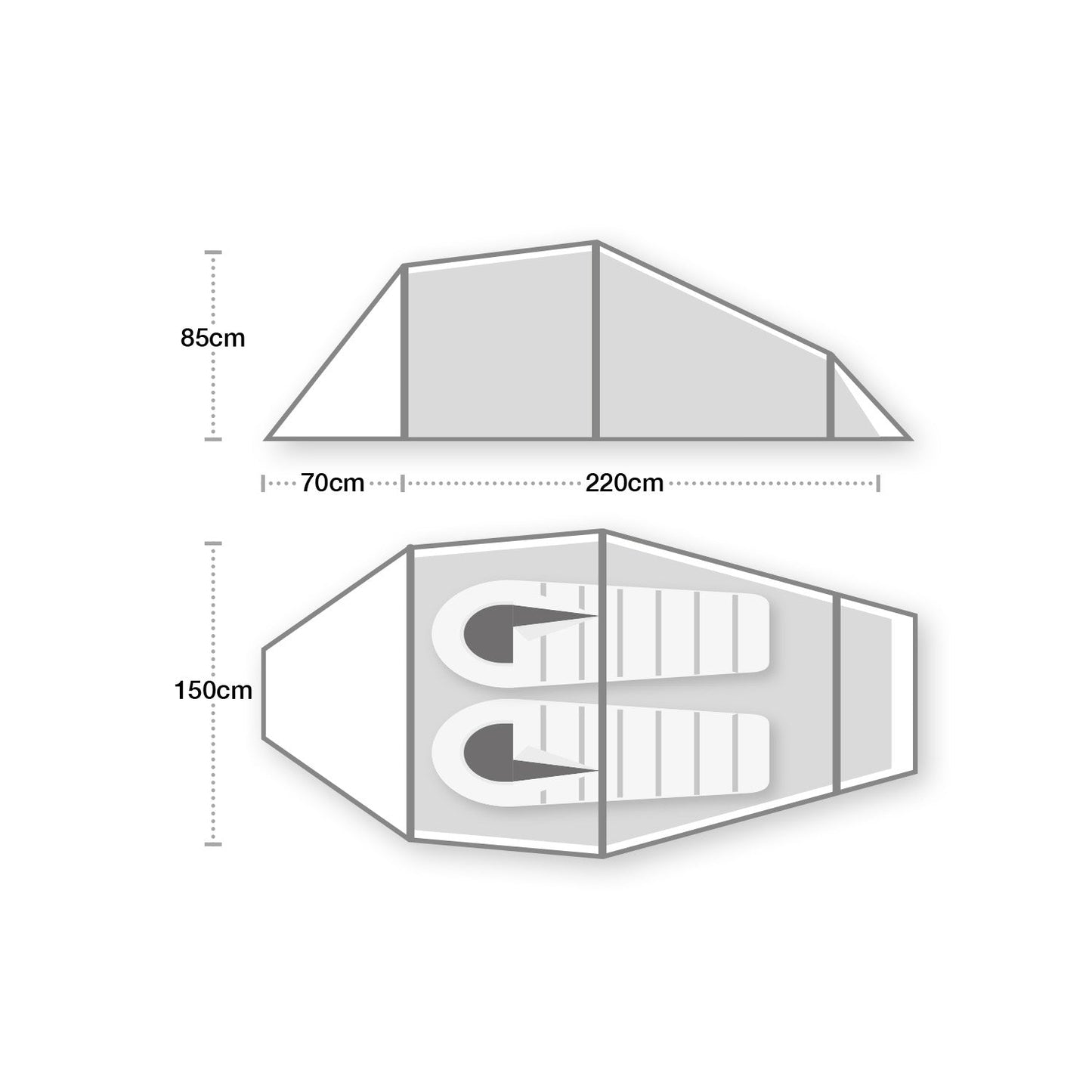 Wild Country Blizzard Compact 2 Tunnel Tent - Longshot Tactical