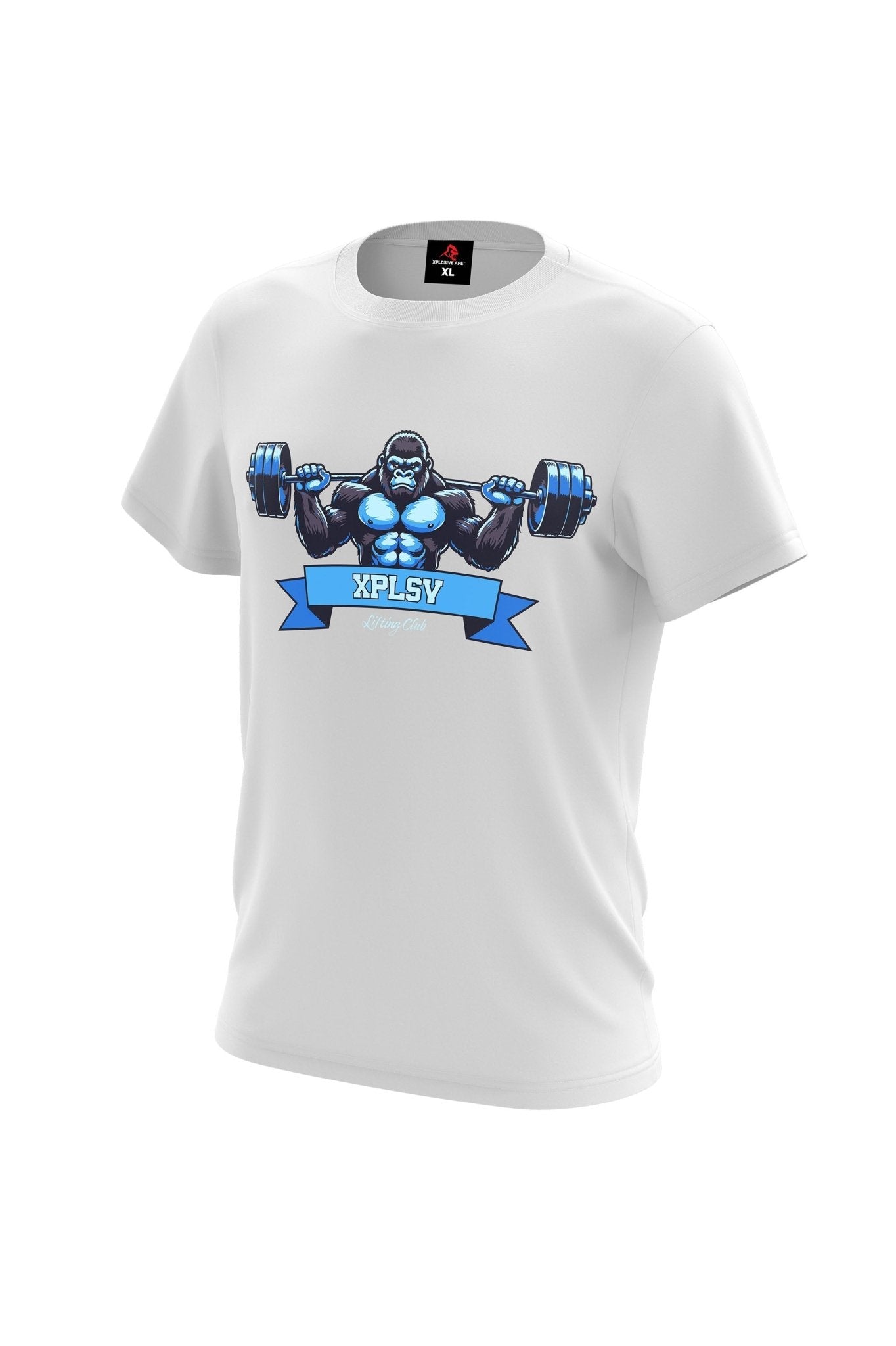 XAPE Lifting Club V4 Tee - White - Longshot Tactical