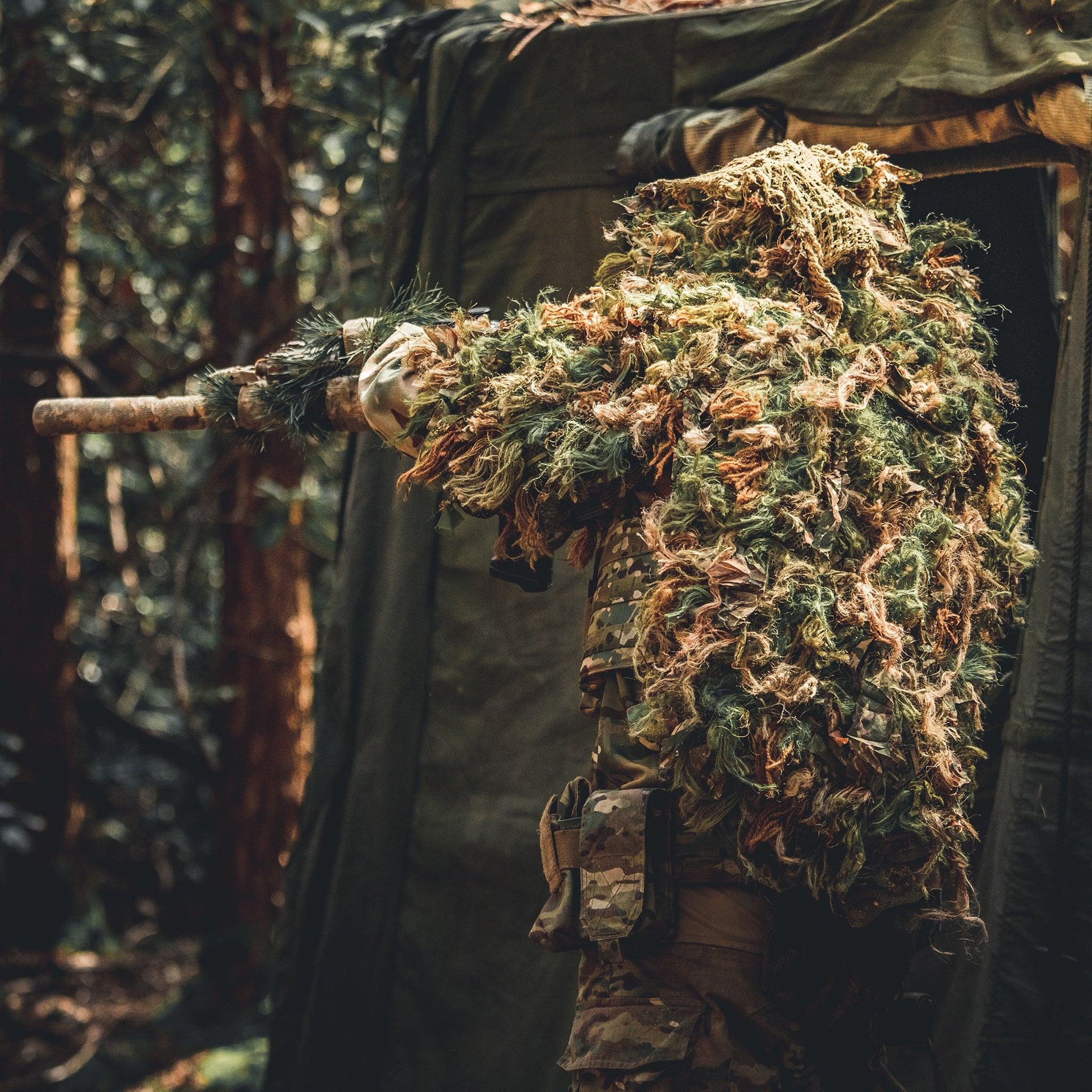 Zero Alpha Designs Full Cape Ghillie Suit - Longshot Tactical