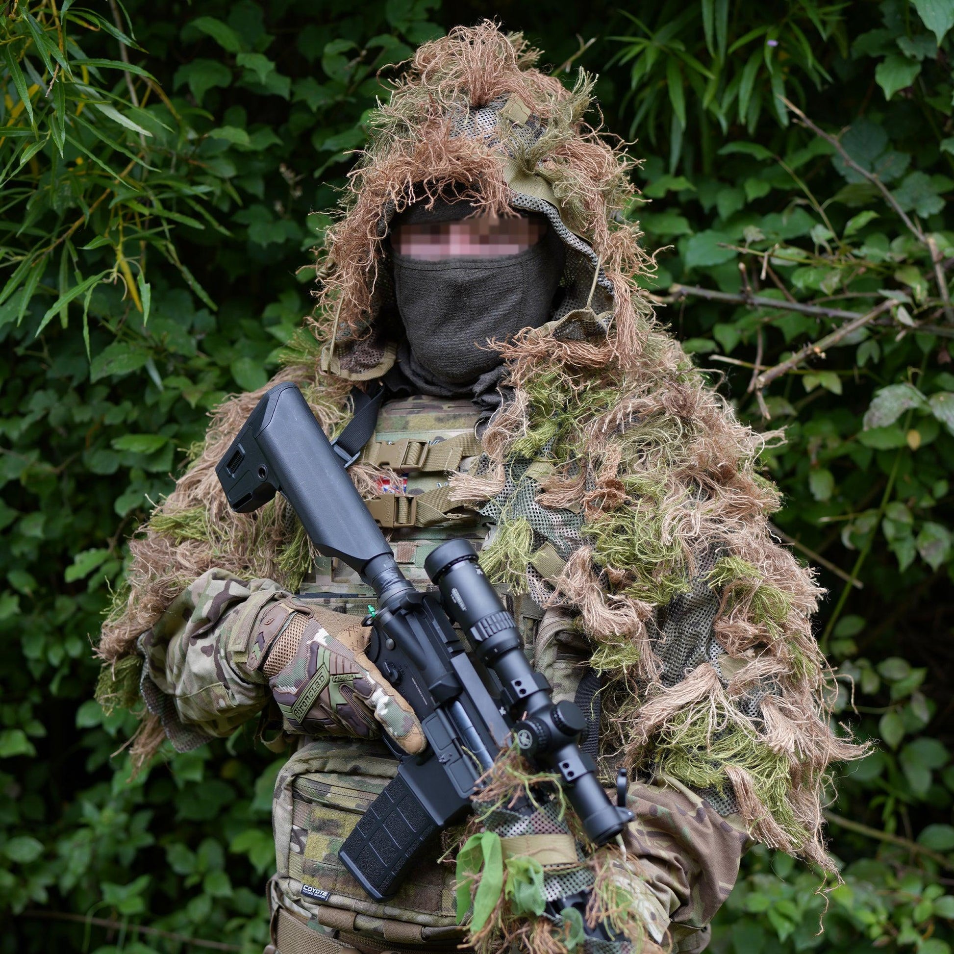 Zero Alpha Designs Head and Shoulders Ghillie Suit - Longshot Tactical