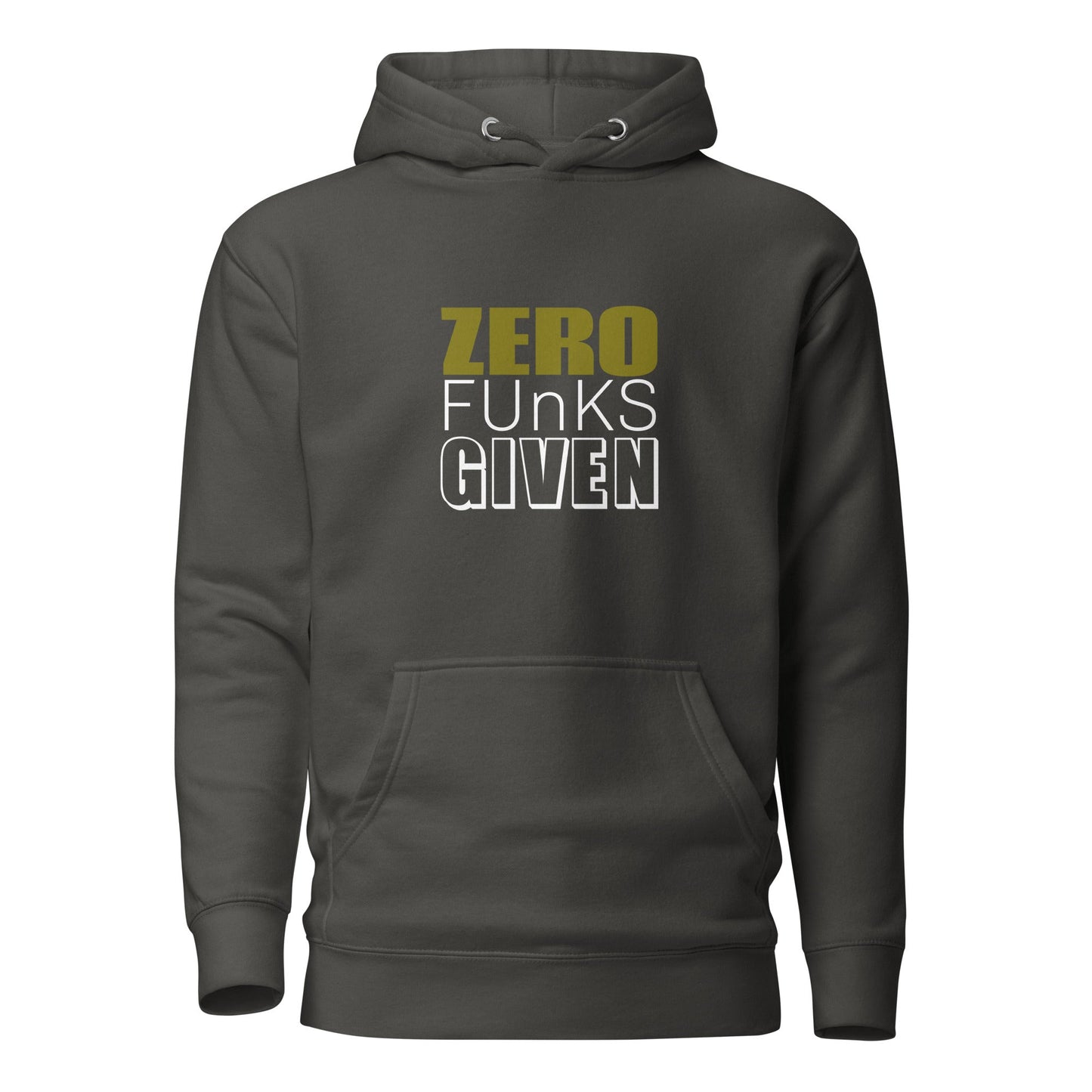 Zero Funks Given Unisex Hoodie Olive - Longshot Tactical