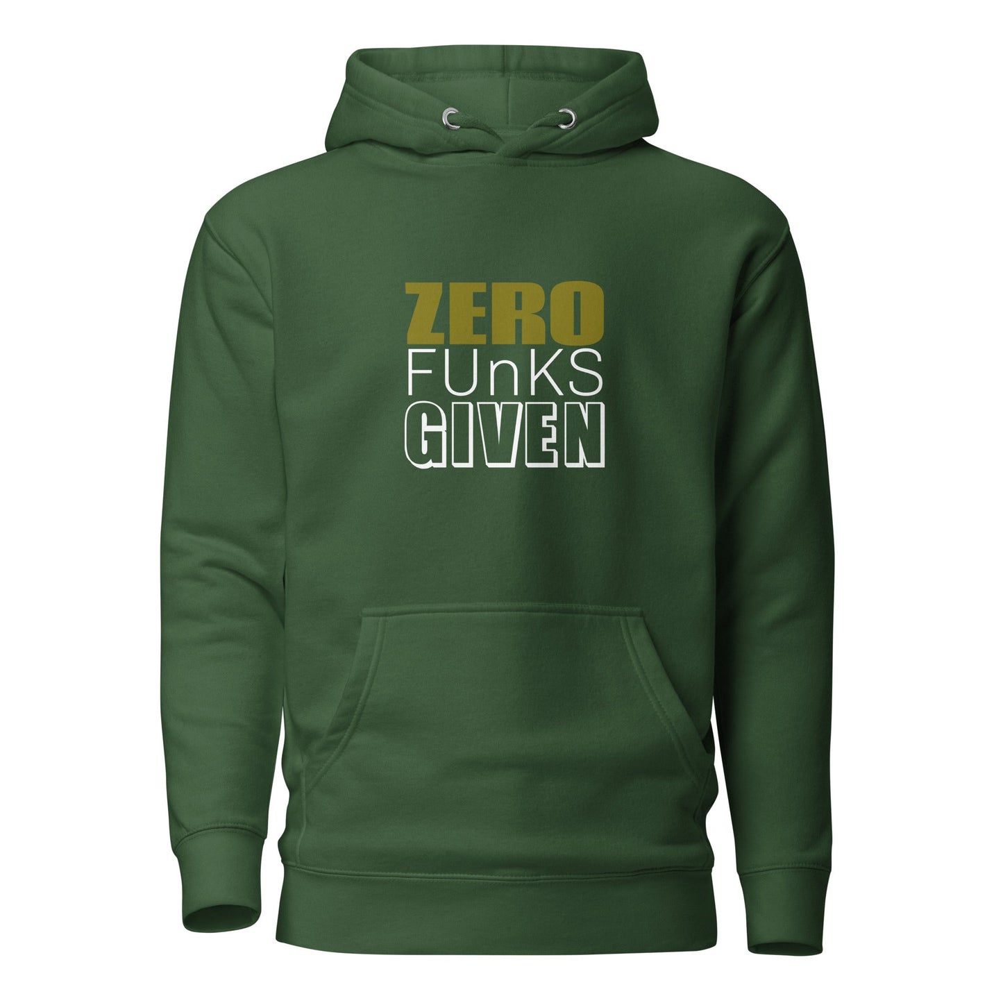 Zero Funks Given Unisex Hoodie Olive - Longshot Tactical