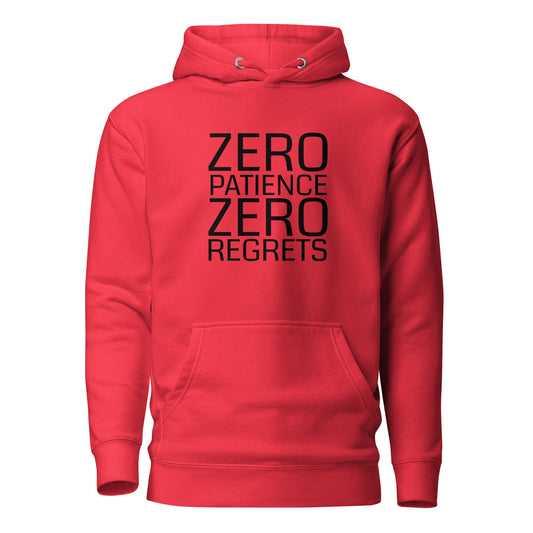 Zero Patience Zero Regrets Hoodie Various Colours - Longshot Tactical