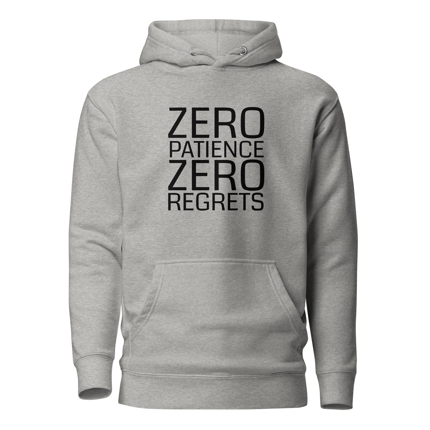 Zero Patience Zero Regrets Hoodie Various Colours - Longshot Tactical